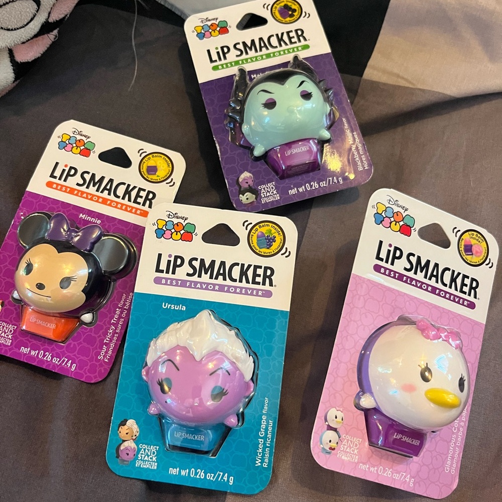 Disney Tsum Tsum Lip Smacker Trio - Purple and Black